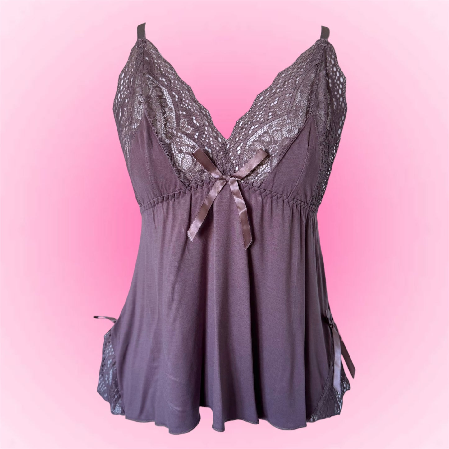 Lavender Lace Babydoll Top (S/M)