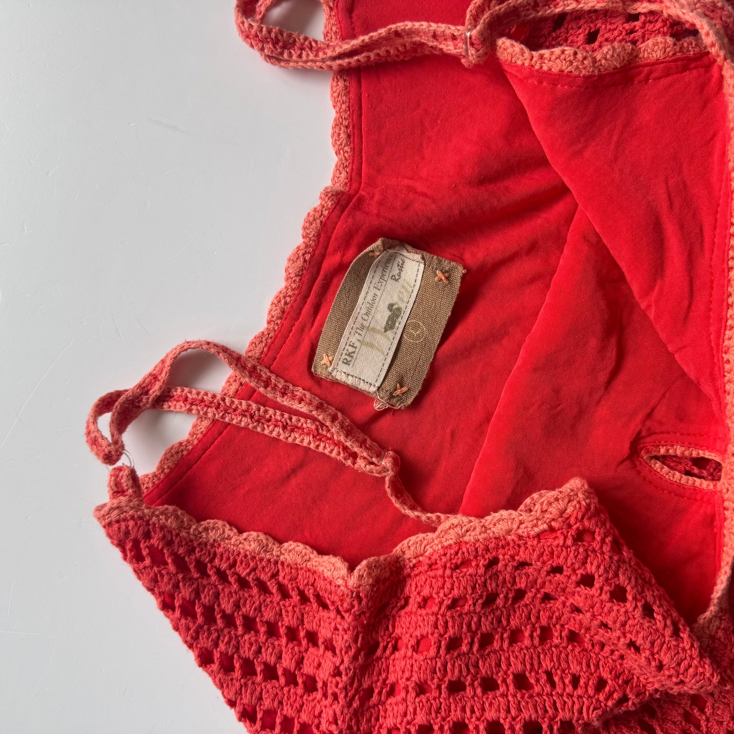 Crochet Y2K Mini Dress (S/M)