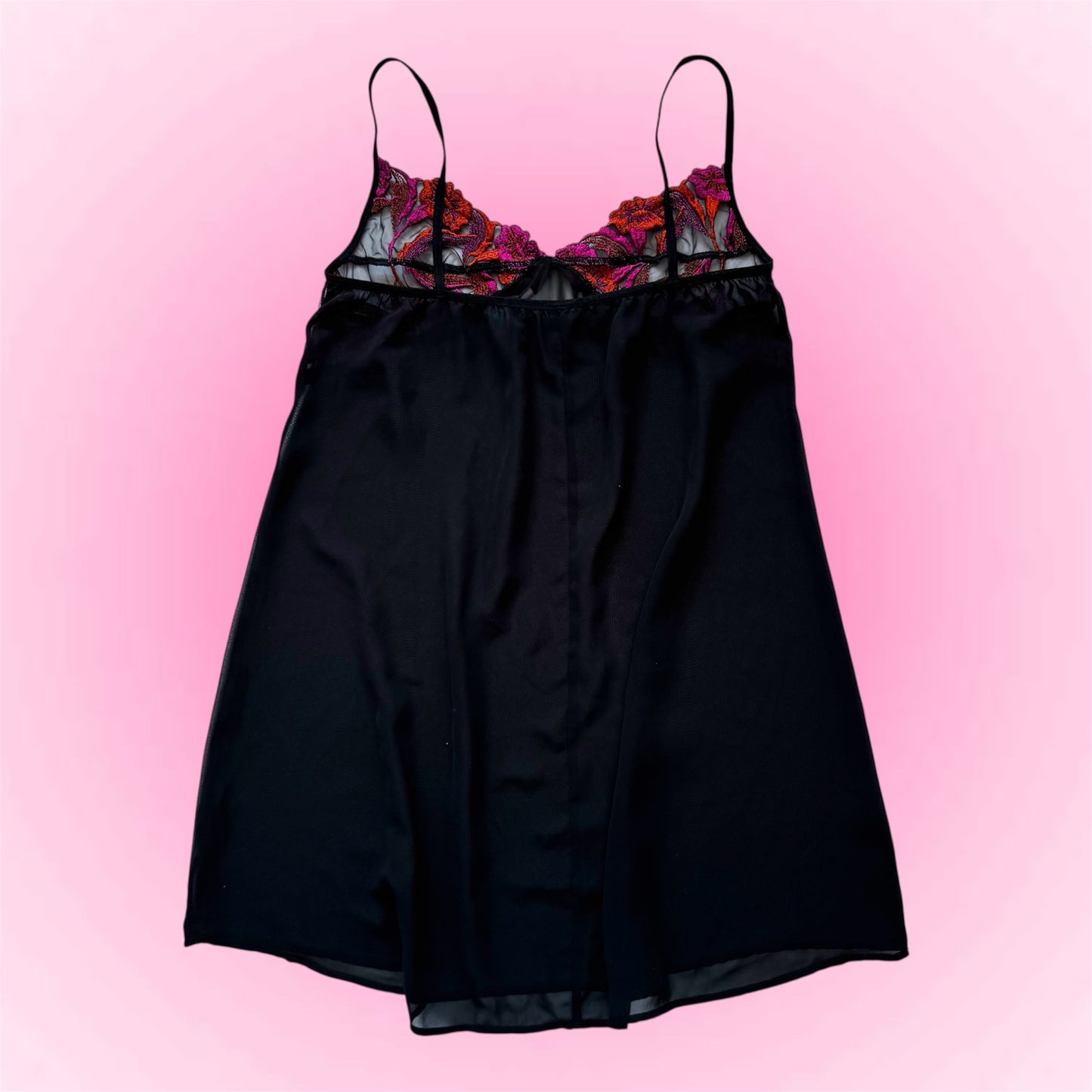 Black Y2k slip dress (S/M)