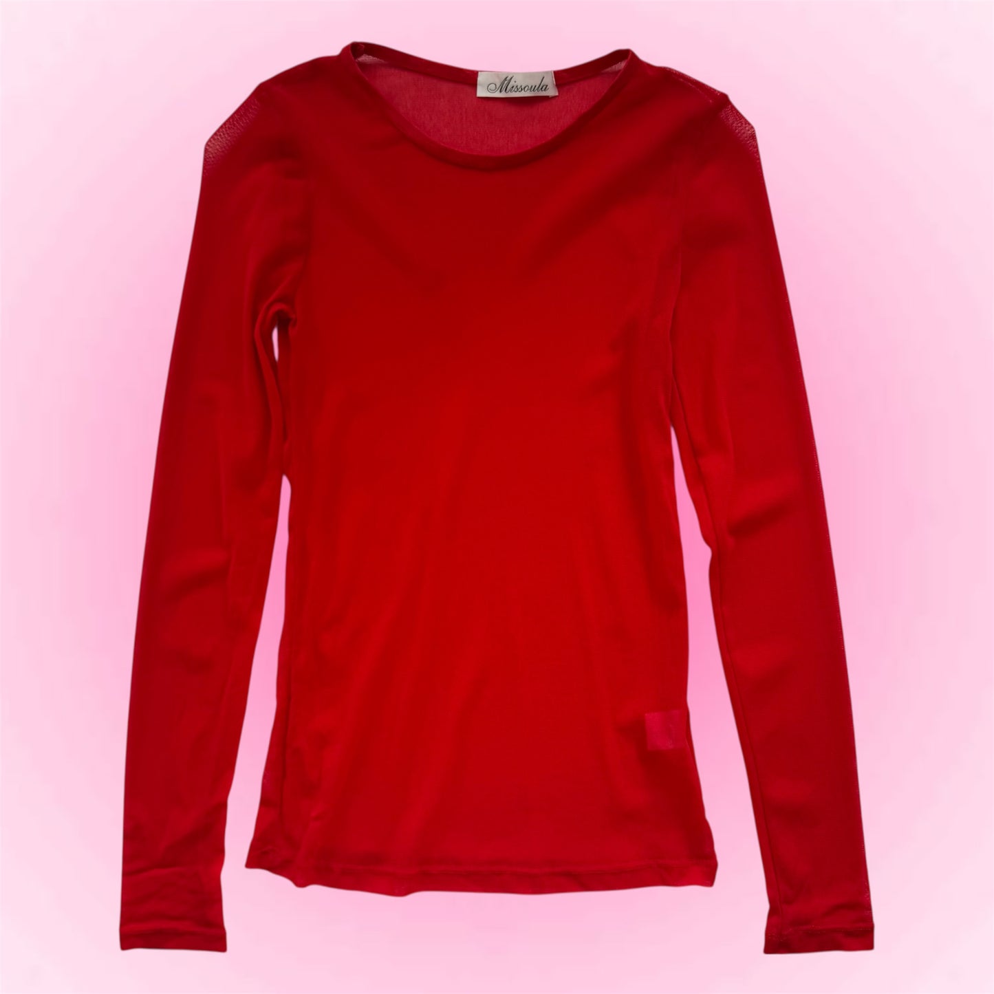 Red Mesh Longsleeve (S/M)