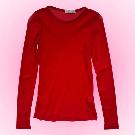Red Mesh Longsleeve (S/M)