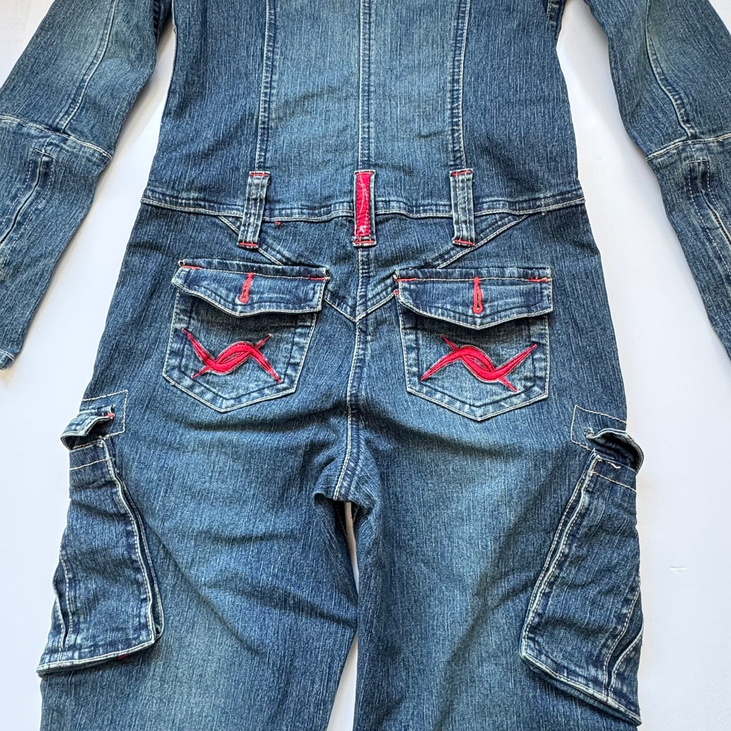 Y2k vintage denim bodysuit (XS)
