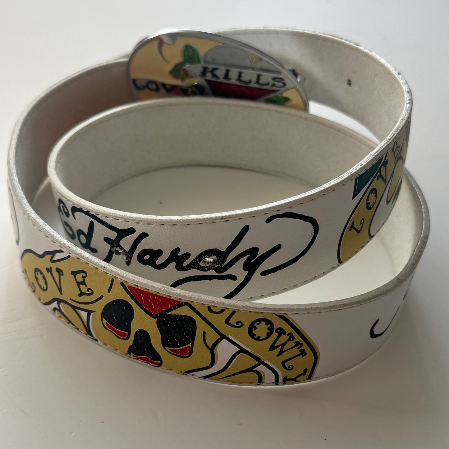 Ed Hardy White Belt (120)