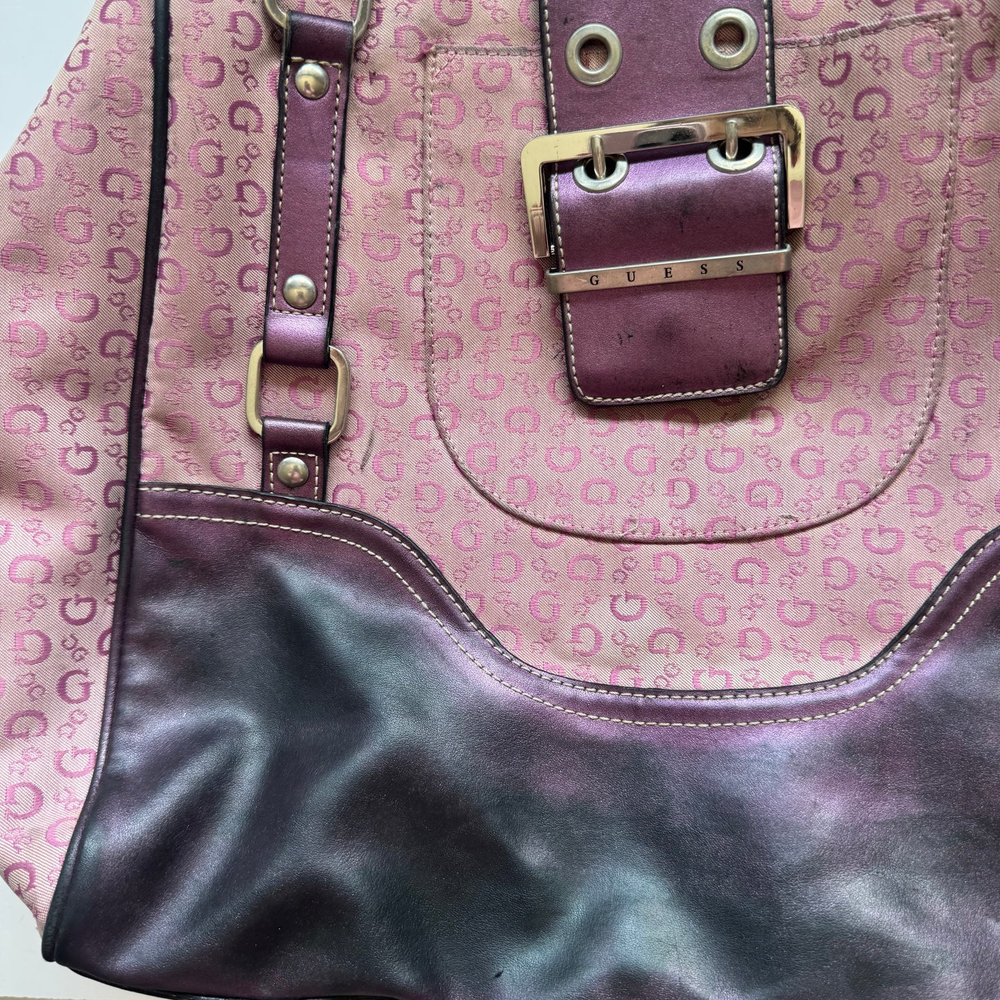 Pink Monogram Y2K Shoulder Bag
