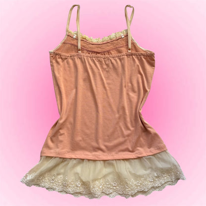 Orange Japanese Lace Cami (M)