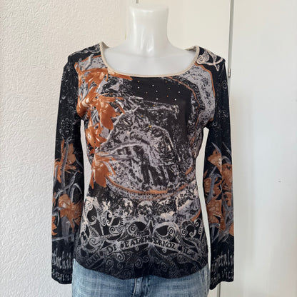 Y2k Abstract Print Longsleeve (L)