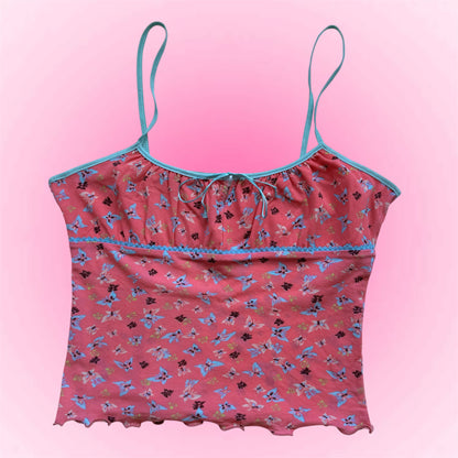 Pink butterfly top Kookai (M)