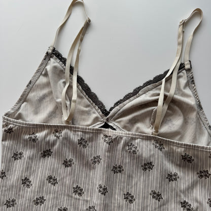 White Y2K cami top (M)