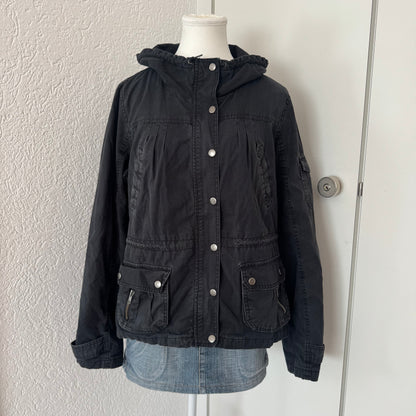 Black Vintage Utility Jacket (S/M)