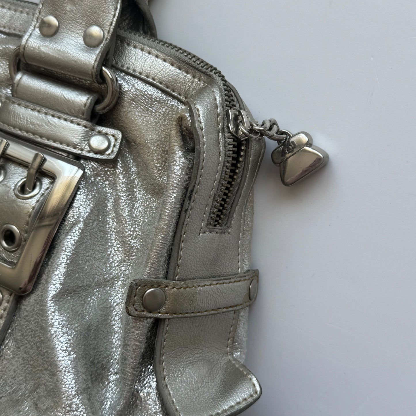 Silver Y2k Shoulder Bag