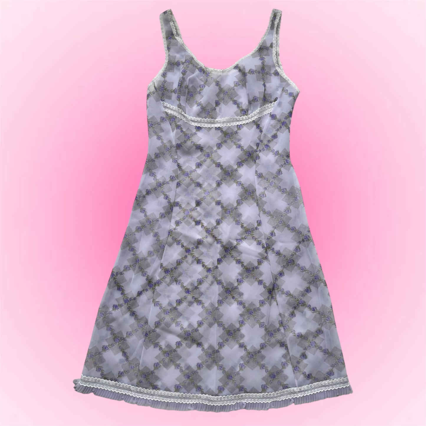 Lavender vintage slip dress (S)