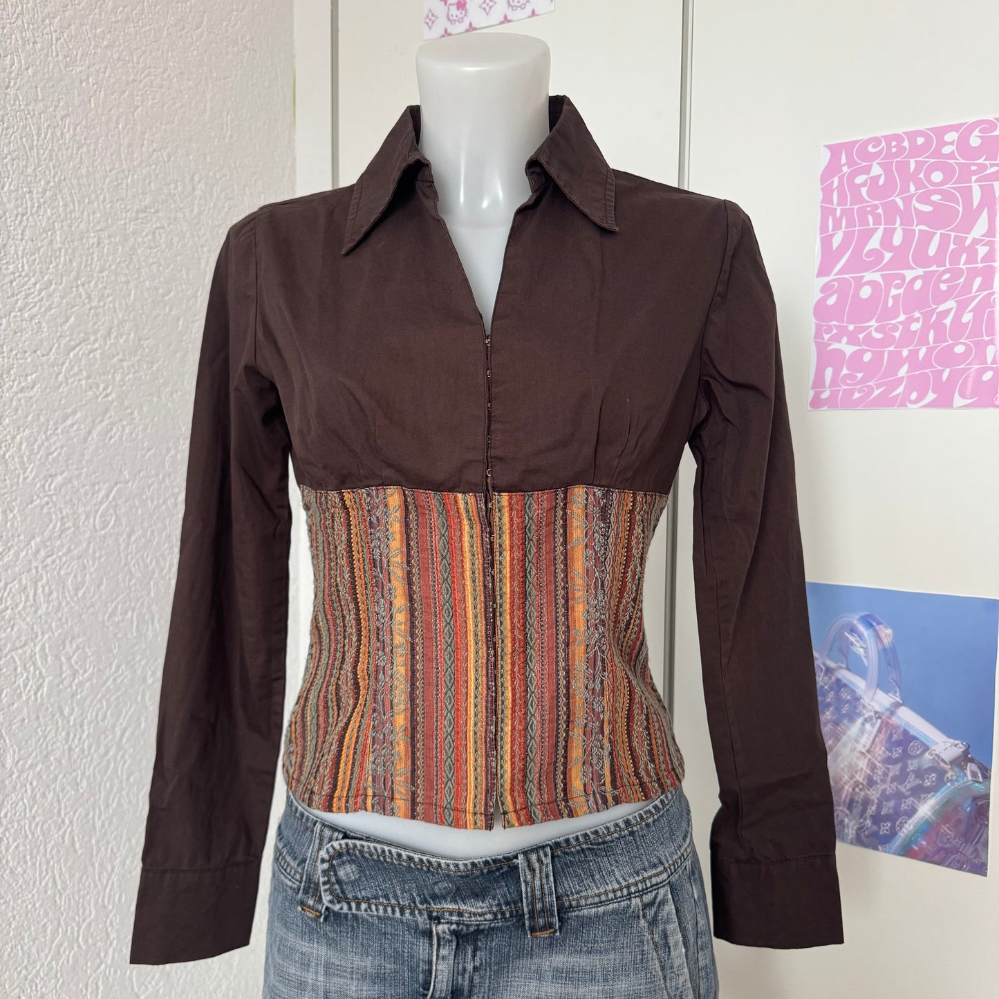 Brown unique longsleeve (XS)