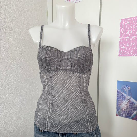 Grey Y2k corset (75B)