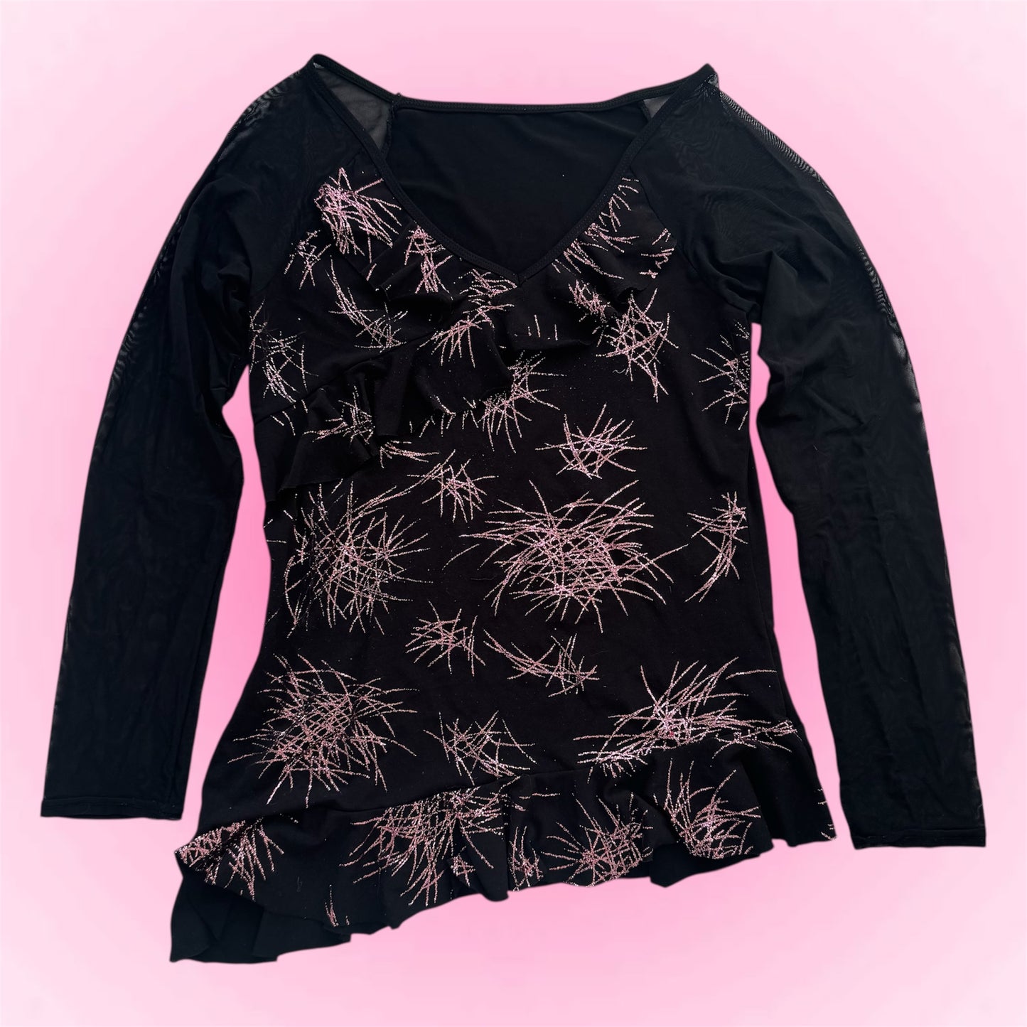 Glittery Y2k longsleeve (S)