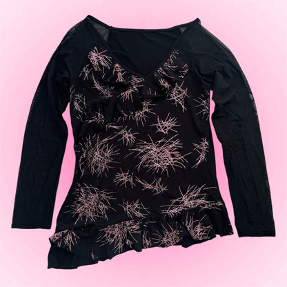 Glittery Y2k longsleeve (S)