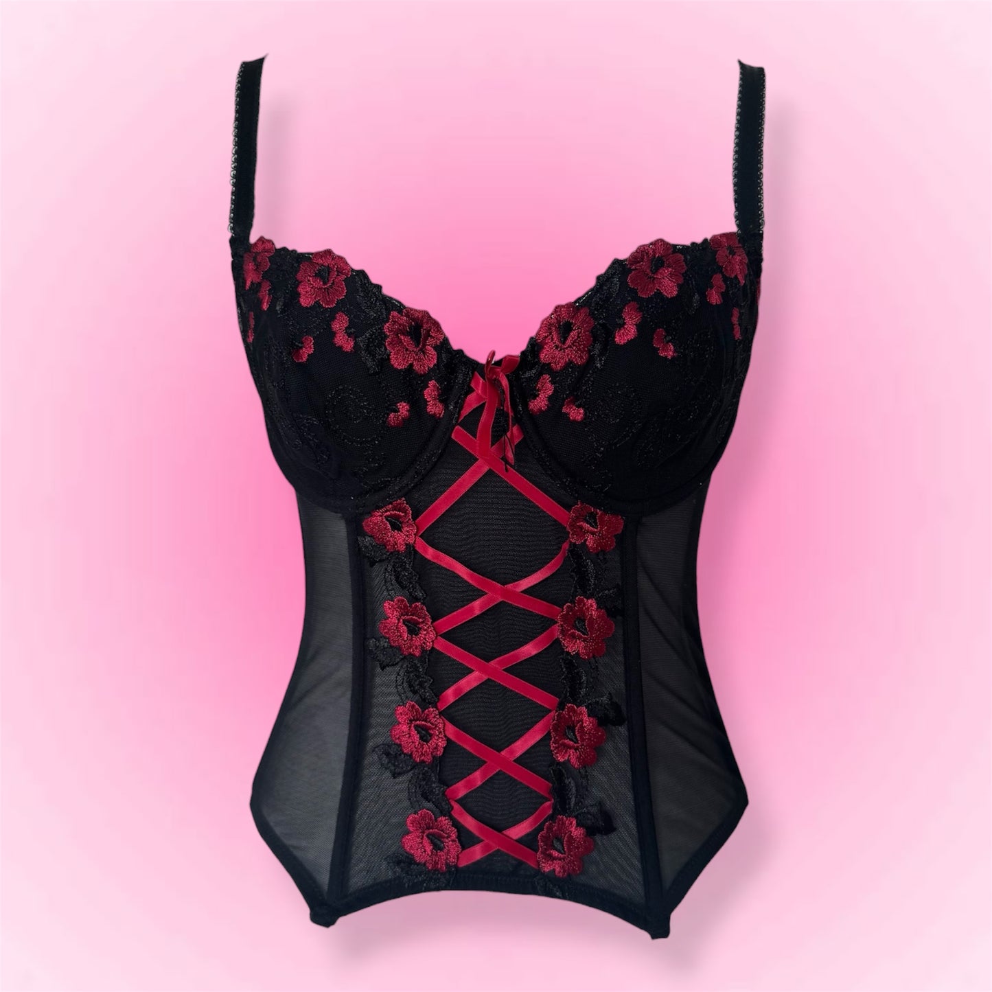 Black Lace Corset Top (80B)