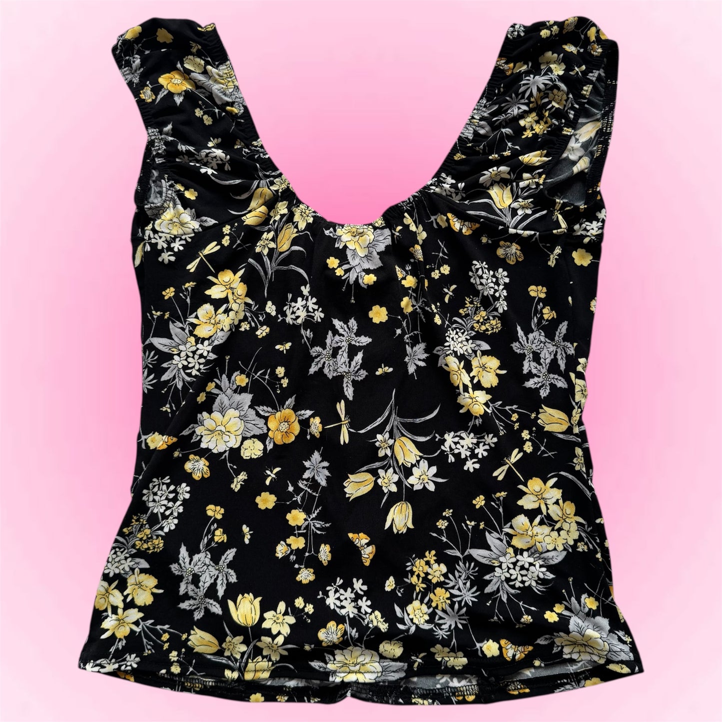 Floral Tie-Front Top (M)