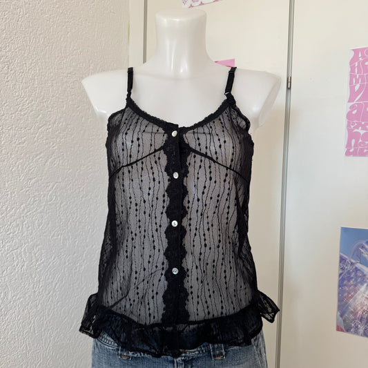 Black Y2K top (M)