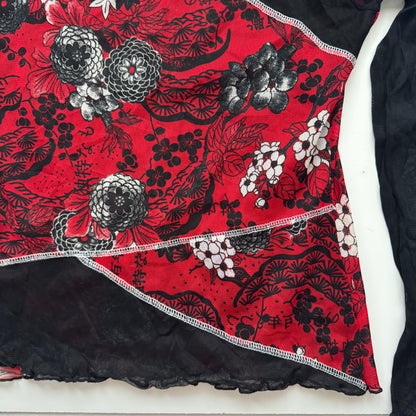 Cool Y2K mesh longsleeve (M)