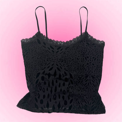 Black mesh top (S)