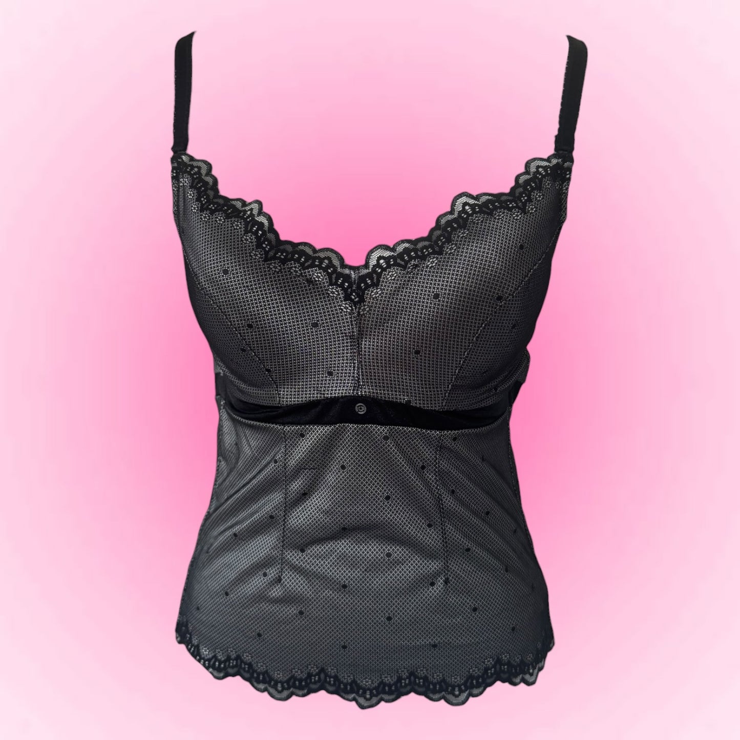Black Y2k Corset Top (80B)