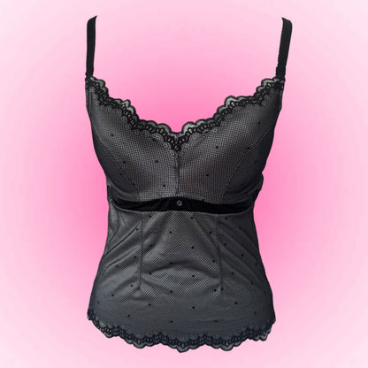 Black Y2k Corset Top (80B)