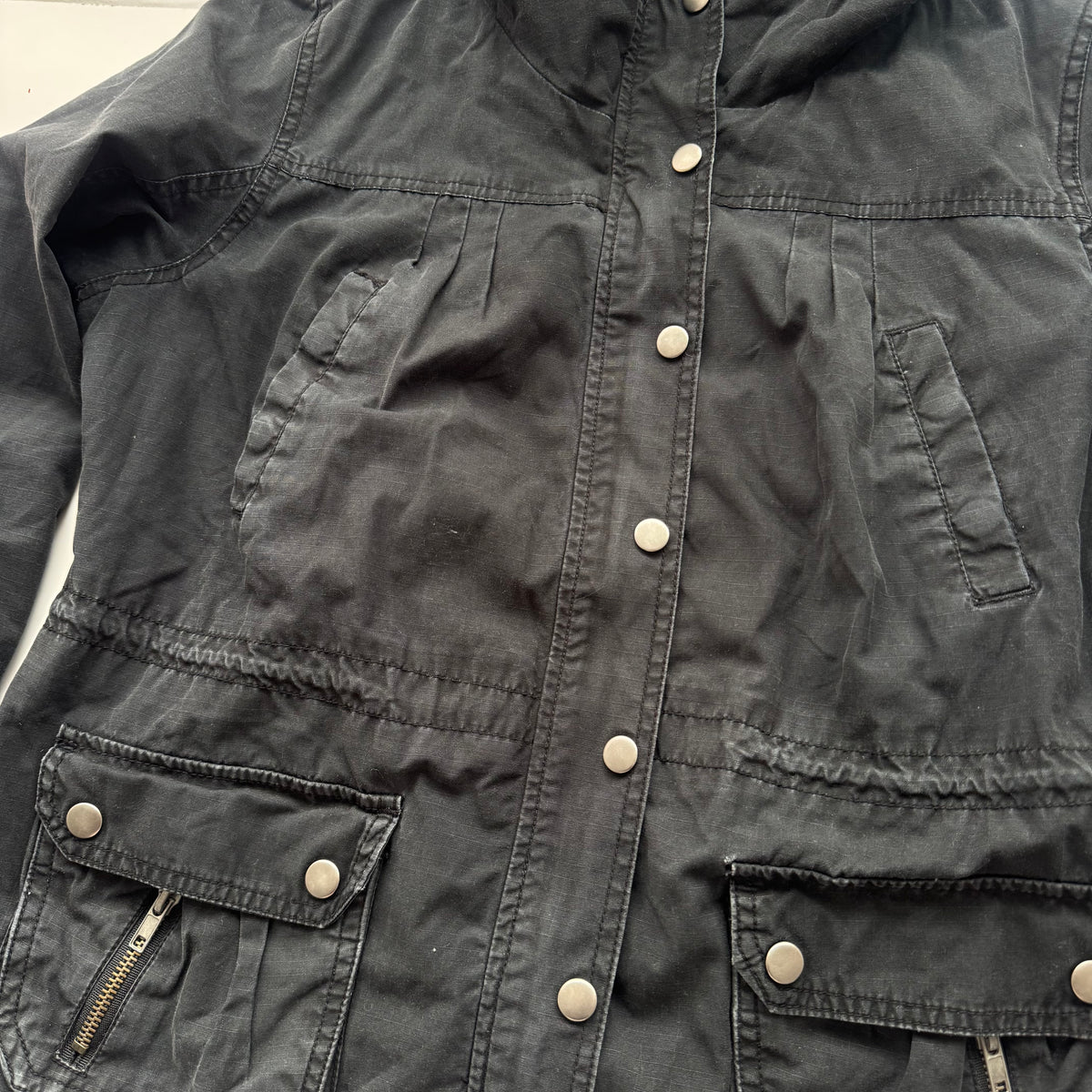 Black Vintage Utility Jacket (S/M)