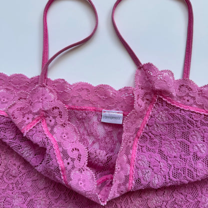 Pink lace Cami Top (S)