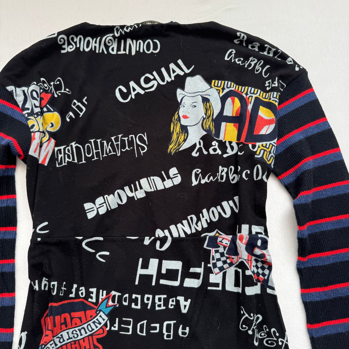 Black Y2k longsleeve (S)