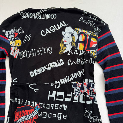 Black Y2k longsleeve (S)