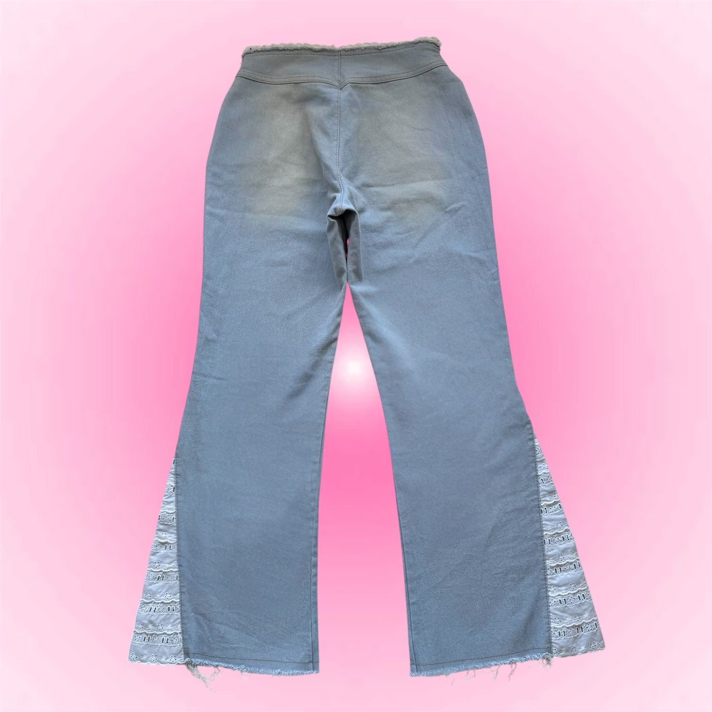Lace Flared Jeans (XS)