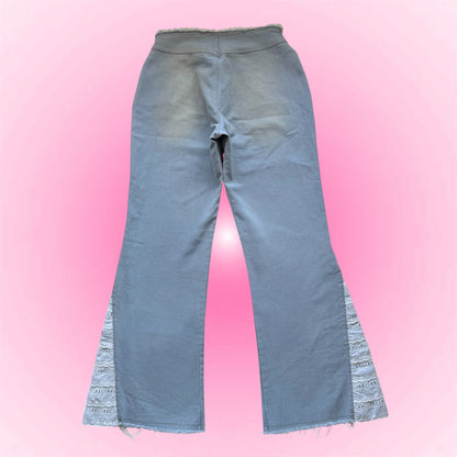 Lace Flared Jeans (XS)