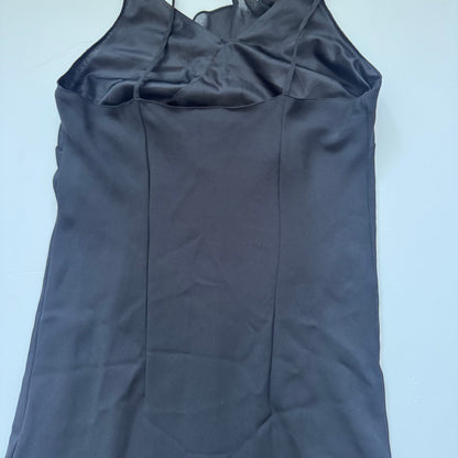 Vintage Black Ruffle Dress (M)