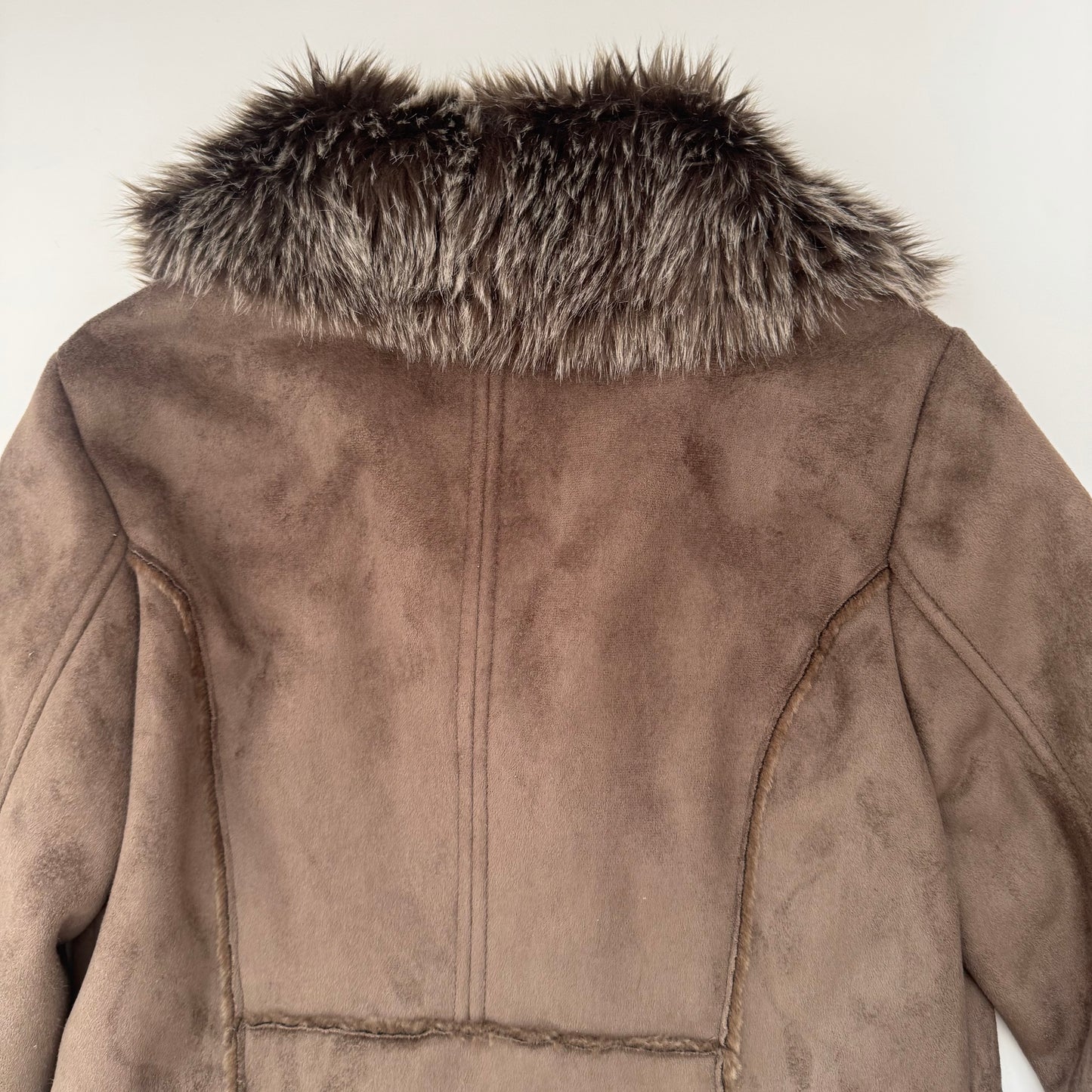 Vintage brown afghan coat (S)