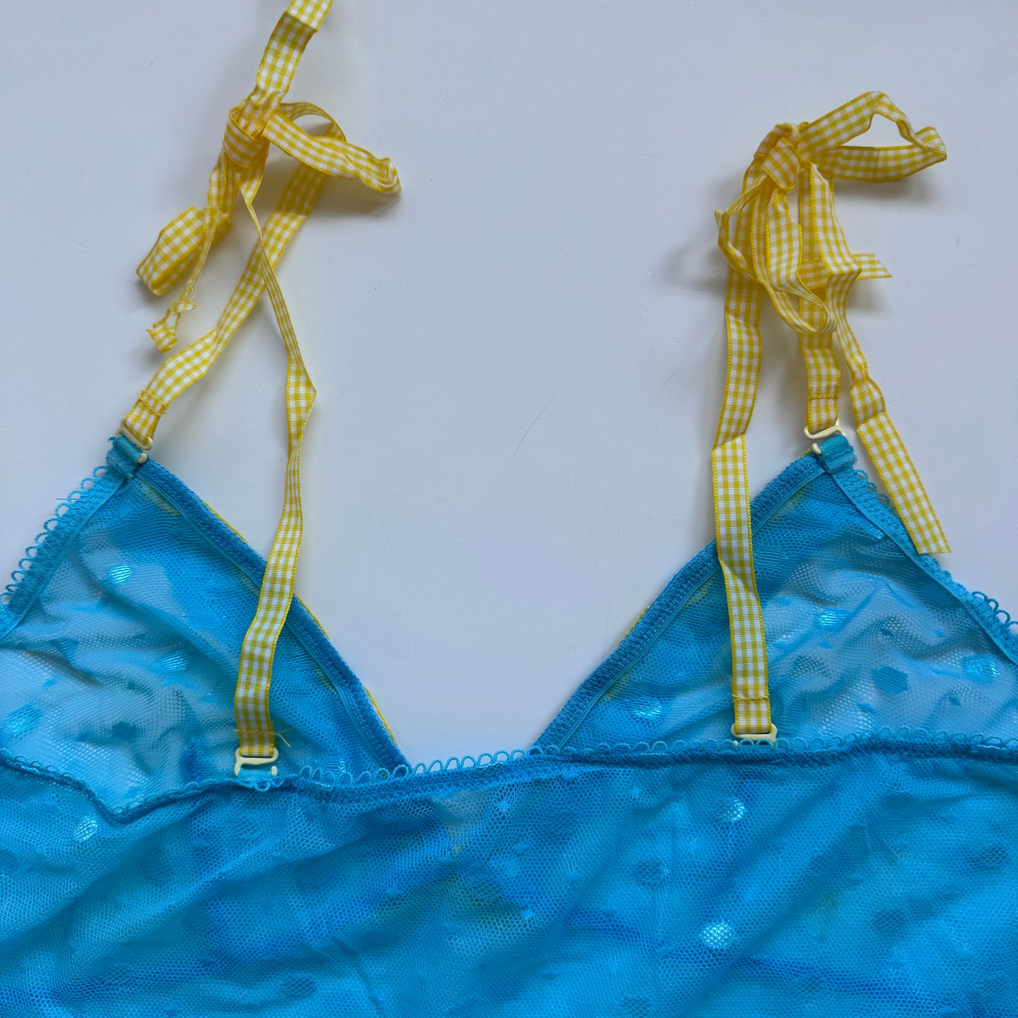 Blue Polka Dot Sheer Cami (S)