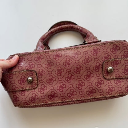 Pink Guess Monogram Bag