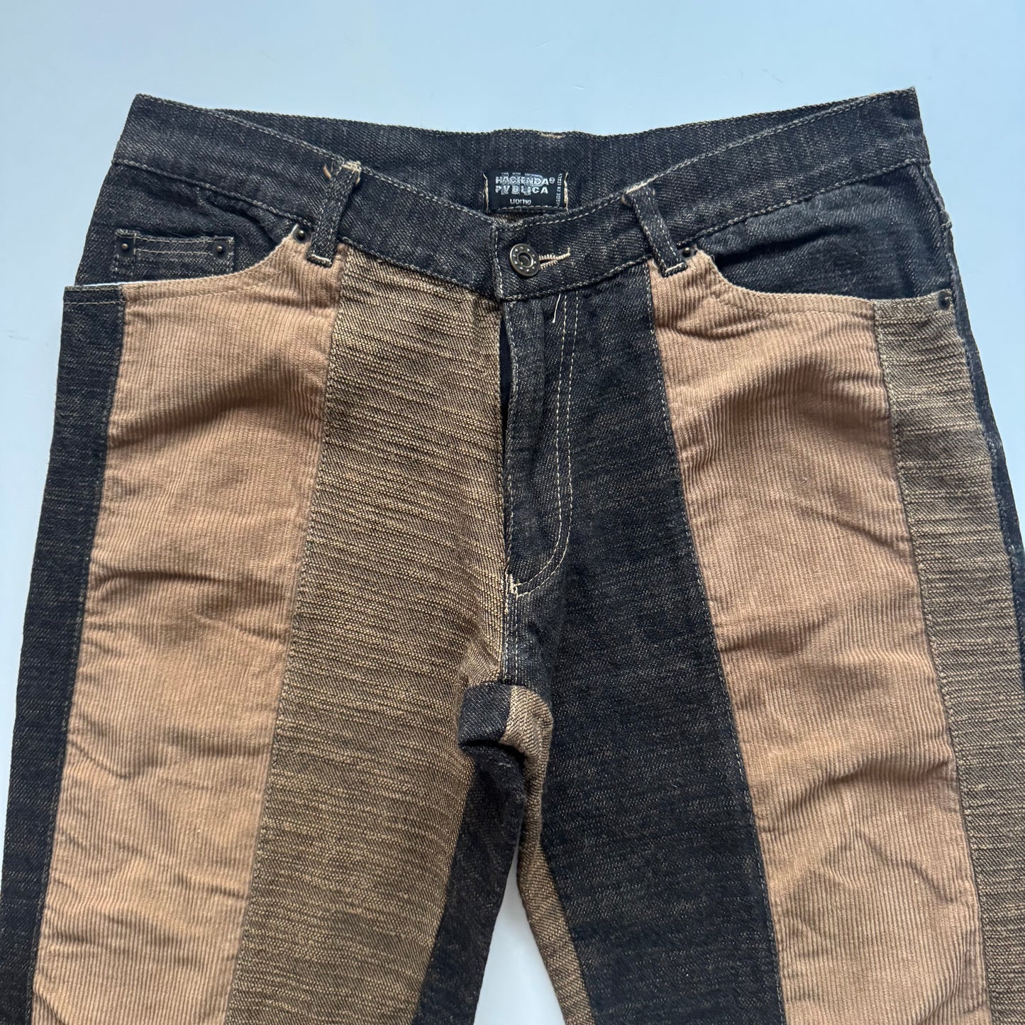 Patchwork Panel Jeans (S/M)
