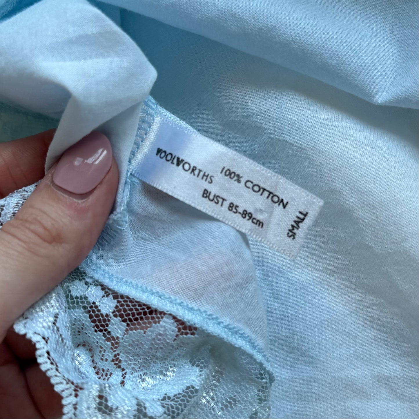 Blue Y2k Slip Cami (S)