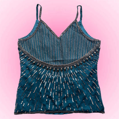Beaded Silk Camisole (M)