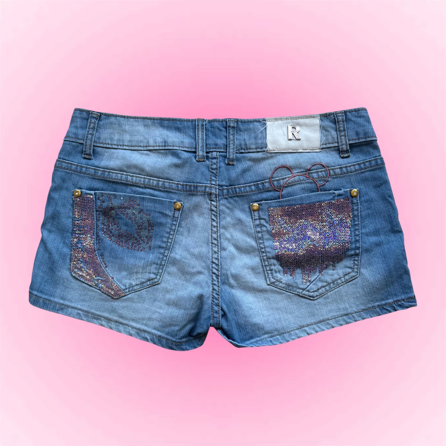 Y2k rhinestone Shorts (S)