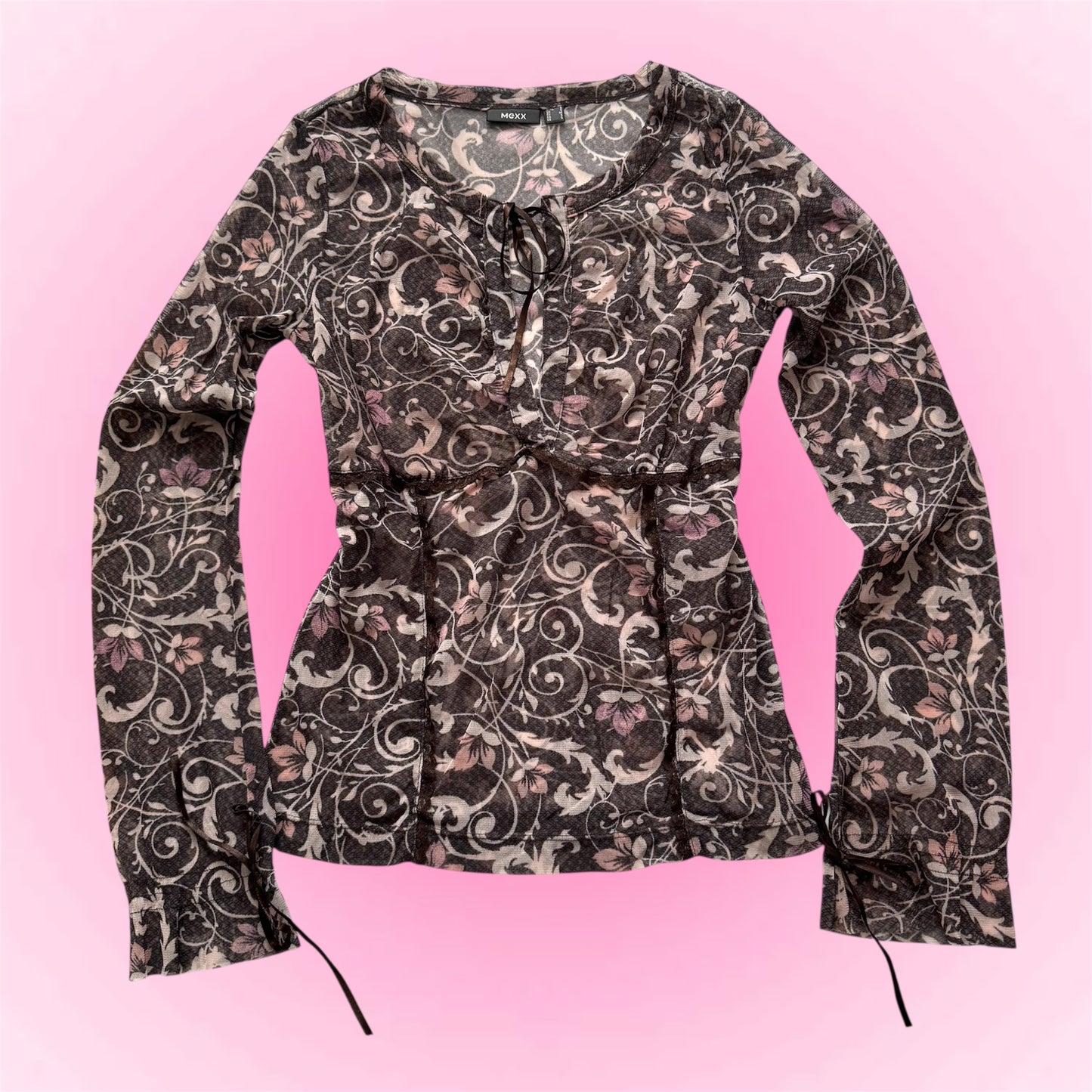 Brown coquette longsleeve (S)