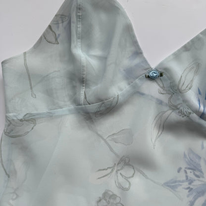 Blue Floral Y2K Cami Top (L)