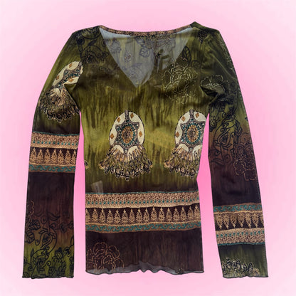 Sheer Boho Longsleeve (S)