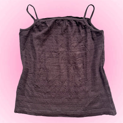Brown Y2K Cami Top (M)