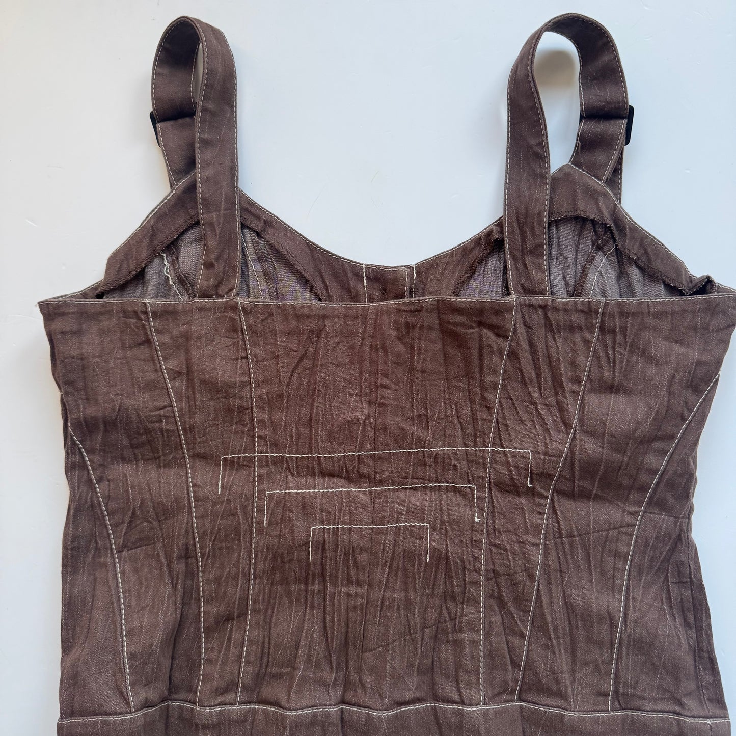 Brown Button Corset Top (S)