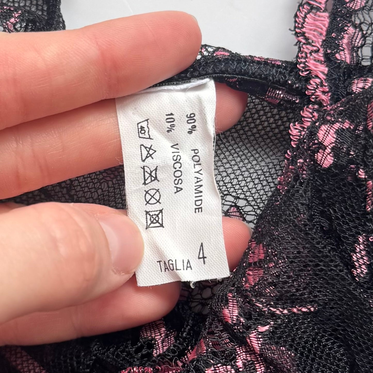 Black Lace Babydoll Cami (S)