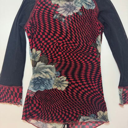 Y2k Zip-Up Top (XS/S)