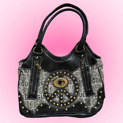 Vintage Black Guess Shoulder Bag