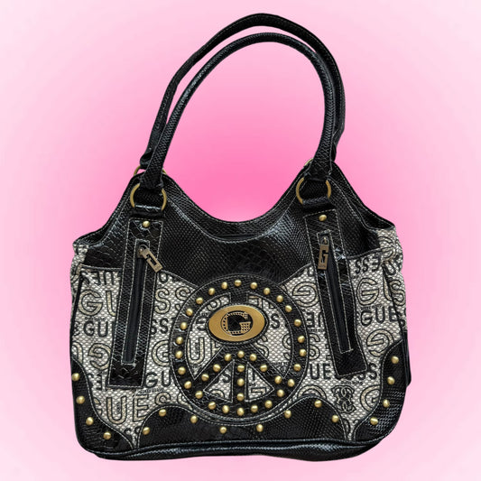 Vintage Black Guess Shoulder Bag
