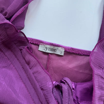 Purple Corset Babydoll Shirt (S)